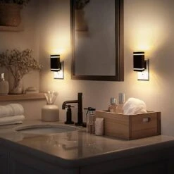 1-Light Dimmable LED Night Light Plug In With Dusk-to-Dawn Sensor-Ideal For Bedroom, Hallway, And Stairway 2 Pack -Lamp Parts yansun night lights ha gy09102us 2ap3 76 1000