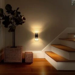 1-Light Dimmable LED Night Light Plug In With Dusk-to-Dawn Sensor-Ideal For Bedroom, Hallway, And Stairway 2 Pack -Lamp Parts yansun night lights ha gy09102us 2ap3 fa 1000
