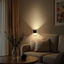 1-Light Modern Night Light With 3000K Adjustable Brightness Plug-In Dusk To Dawn Sensor For Bathroom, Hallway (6-Pack) -Lamp Parts yansun night lights ha gy10602us 6ap3 fa 1000