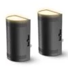 1-Light Black Dimmable Plug-In Night Lights With Dusk To Dawn Sensor, 3000K Warm White Glow(2-Pack)