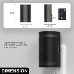 1-Light Black Dimmable Plug-In Night Lights With Dusk To Dawn Sensor, 3000K Warm White Glow(4-Pack) -Lamp Parts yansun night lights ha gy10802us 4ap3 c3 1000