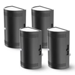 1-Light Motion Sensor Plug-In Night Lights Dusk To Dawn Dimmable 3000K Soft White For Bathroom & Hallway(4-Pack)