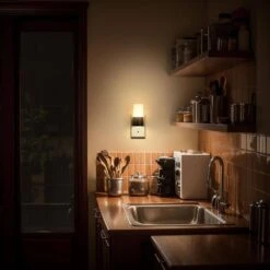 1-Light Modern Plug-In Night Lights Dimmable 3000K With Dusk To Dawn Sensor, 0-100LM Soft Glow(4-Pack) -Lamp Parts yansun night lights ha gy11002us 4ap3 44 1000