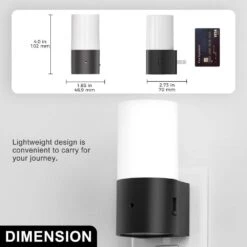 1-Light Modern Plug-In Night Lights Dimmable 3000K With Dusk To Dawn Sensor, 0-100LM Soft Glow(4-Pack) -Lamp Parts yansun night lights ha gy11002us 4ap3 c3 1000