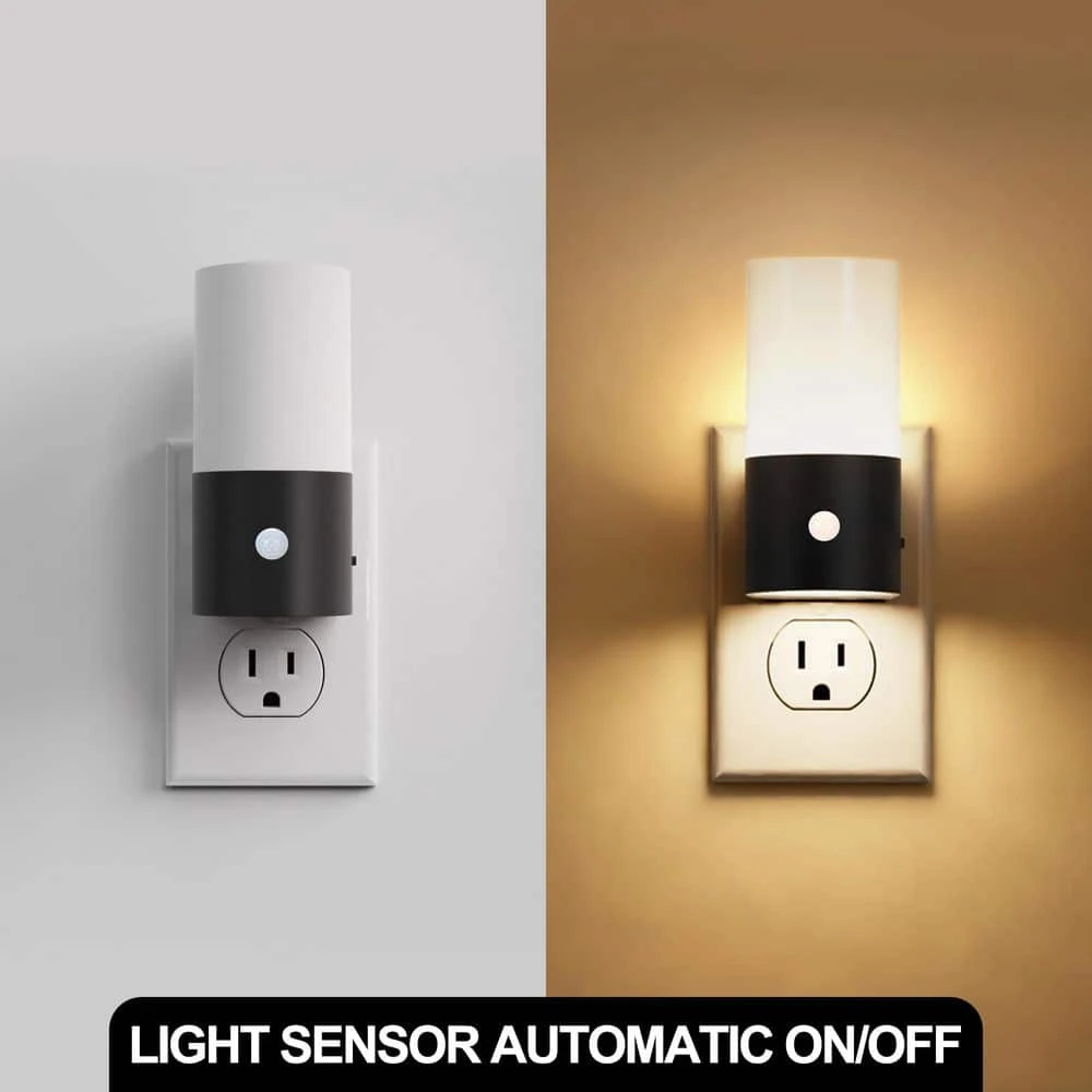 LED Motion Sensor Night Light Plug In 2-Pack, 100LM Dimmable, 3000K Soft White, Auto On/Off For Hallway, Bedroom 7 LED Motion Sensor Night Light Plug In 2-Pack, 100LM Dimmable, 3000K Soft White, Auto On/Off For Hallway, Bedroom - Image 5