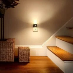 LED Motion Sensor Night Light Plug In [4-Pack], 100LM Dimmable, 3000K Soft White, Auto On/Off For Hallway, Bedroom -Lamp Parts yansun night lights ha gy11102us 4ap3 76 1000