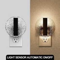 1-Light LED Night Lights Dimmable Plug Into Wall 3000K Warm White With Dusk To Dawn Sensor(4-Pack) -Lamp Parts yansun night lights ha gy11302syus 4ap3 1f 1000