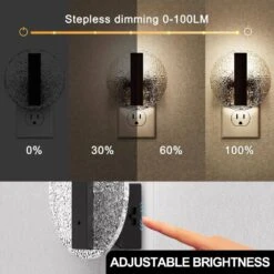 1-Light LED Night Lights Dimmable Plug Into Wall 3000K Warm White With Dusk To Dawn Sensor(4-Pack) -Lamp Parts yansun night lights ha gy11302syus 4ap3 4f 1000