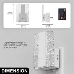 Modern LED Night Lights Plug Into Wall-Dimmable With Dusk-to-Dawn Sensor, Decorative For Bedroom And Hallway(4-Pack) -Lamp Parts yansun night lights ha gy11302whus 4ap3 c3 1000