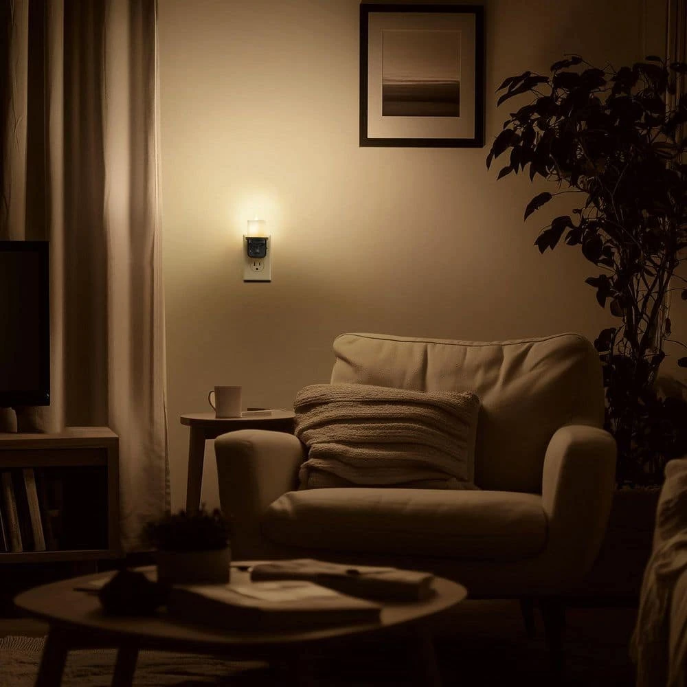 LED Candle Night Light Plug In 2-Pack, Dusk To Dawn Sensor, 3000K Soft White, Dimmable For Hallway, Bathroom, Bedroom 10 LED Candle Night Light Plug In 2-Pack, Dusk To Dawn Sensor, 3000K Soft White, Dimmable For Hallway, Bathroom, Bedroom - Image 8