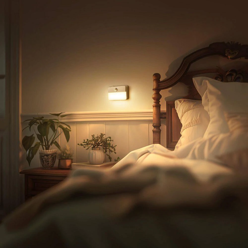 1-Light LED Motion Sensor Night Light, Rechargeable LED Night Light, 35LM Soft White For Stairs, Hallway (2-Pack) 8 1-Light LED Motion Sensor Night Light, Rechargeable LED Night Light, 35LM Soft White For Stairs, Hallway (2-Pack) - Image 6