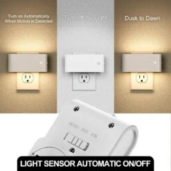 2-Pack White Motion Sensor LED Night Lights Plug Into Wall-0-100LM Dimmable, 3000K Warm White For Bedroom And Hallway 14 2-Pack White Motion Sensor LED Night Lights Plug Into Wall-0-100LM Dimmable, 3000K Warm White For Bedroom And Hallway -Lamp Parts yansun night lights ha gy11702whus 2ap3 1f 1000