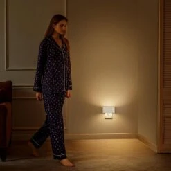 4-Pack White Motion Sensor LED Night Lights Plug Into Wall-0-100LM Dimmable, 3000K Warm White For Bedroom And Hallway -Lamp Parts yansun night lights ha gy11702whus 4ap3 44 1000