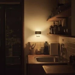 1-Light Black Dimmable LED Night Light Plug In With Dusk-to-Dawn Sensor, Soft White 3000K For Bedroom, Hallway 2 Pack -Lamp Parts yansun night lights ha gy11802us 2ap3 44 1000