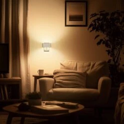 1-Light White Dimmable LED Night Light Plug In With Dusk-to-Dawn Sensor, Soft White 3000K For Bedroom, Hallway[4 Pack] -Lamp Parts yansun night lights ha gy11802whus 4ap3 76 1000