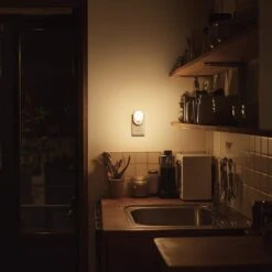 LED Motion Sensor Night Light [4-Pack], Dusk To Dawn & Motion Activated, Dimmable 30/60LM For Bathroom, Hallway, Kitchen -Lamp Parts yansun night lights ha gy12302us 4ap3 76 1000