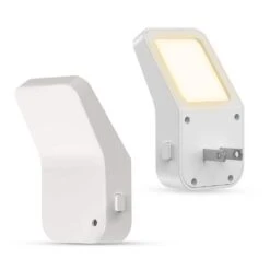 1-Light Plug-In Night Lights – 3-Level Brightness, Dusk To Dawn Sensor, 3000K Soft White For Hallway And Bedroom(2-Pack)