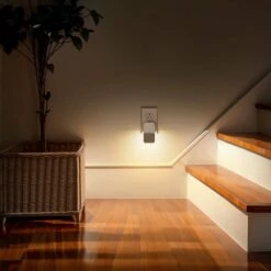 1-Light Plug-In Night Lights – 3-Level Brightness, Dusk To Dawn Sensor, 3000K Soft White For Hallway And Bedroom(2-Pack) -Lamp Parts yansun night lights ha gy14502us 2ap3 76 1000