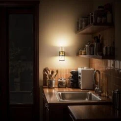 1-Light Black Gold Acrylic Dimmable Bubble LED Night Lights Plug Into Wall Auto Sensor For Hallway Bathroom(6-Pack) -Lamp Parts yansun night lights ha gy19702us 6ap3 44 1000