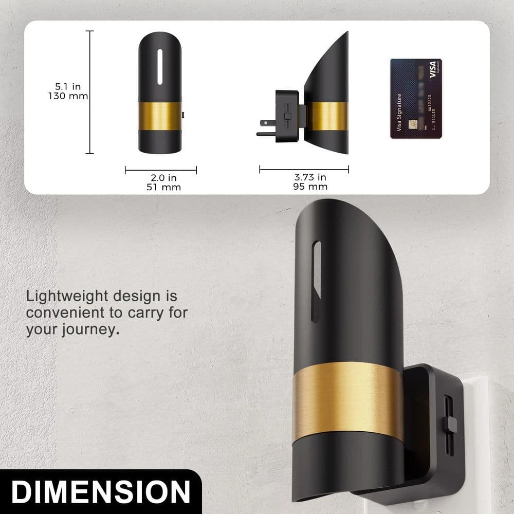 1-Light Plug-In Night Lights-Adjustable Brightness, 3000K Soft White With Dusk To Dawn Sensor For Home Bedroom(2-Pack) 5 1-Light Plug-In Night Lights-Adjustable Brightness, 3000K Soft White With Dusk To Dawn Sensor For Home Bedroom(2-Pack) - Image 3