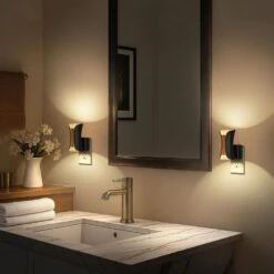 1-Light Dimmable LED Night Lights Plug Into Wall-0-100LM, 3000K Soft White, With Dusk To Dawn Sensor(4-Pack) -Lamp Parts yansun night lights ha gy20102us 4ap3 1f 1000