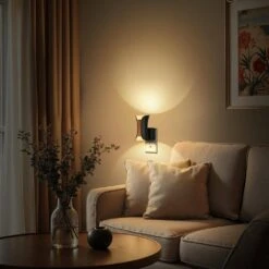 1-Light Dimmable LED Night Lights Plug Into Wall-0-100LM, 3000K Soft White, With Dusk To Dawn Sensor(4-Pack) -Lamp Parts yansun night lights ha gy20102us 4ap3 44 1000