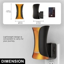 1-Light Dimmable LED Night Lights Plug Into Wall-0-100LM, 3000K Soft White, With Dusk To Dawn Sensor(4-Pack) -Lamp Parts yansun night lights ha gy20102us 4ap3 76 1000