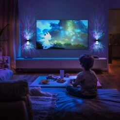 4-Pack RGB Star Projector Night Lights With Light Sensor-Plug-in Galaxy Nightlight For Kids, Bedroom, Party, Holiday -Lamp Parts yansun night lights ha gy20709us 4ap3 76 1000