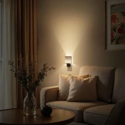 Fabric Design LED Night Lights Plug Into Wall – 0–100LM Dimmable With Light Sensor, Warm White 3000K Glow(4-Pack) -Lamp Parts yansun night lights ha gy22004mbus 4ap3 44 1000