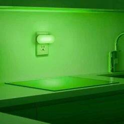 RGB LED Night Light Plug-in, 0. 7W Color Changing Light For Kids Room, Hallway, Bathroom, 2-Pack -Lamp Parts yansun night lights ha nl007rgbdg 2ap3 44 1000