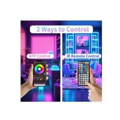 Strip Lights 150 Ft. Plug In Dimmable Multi-Color Integrated LED Strip Lights In Blue -Lamp Parts yichuhaoxi led strip lights 2 35027fph005 1f 1000