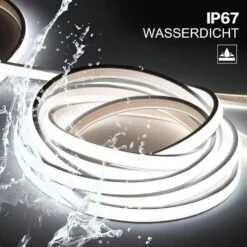 Waterproof Strip Light 6.56 Ft. Plug-In Dimmable Single Color Integrated LED Strip Light 1-Pack -Lamp Parts yichuhaoxi led strip lights 2 35327fph005 1f 1000