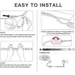 Strip Light, 20 Ft. Plug-In Dimmable Bright Rope Lighting Integrated LED Strips Light In Daylight White -Lamp Parts yichuhaoxi led strip lights 2 35527fph005 1f 1000