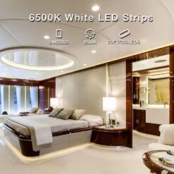 Strip Light, 20 Ft. Plug-In Dimmable Bright Rope Lighting Integrated LED Strips Light In Daylight White -Lamp Parts yichuhaoxi led strip lights 2 35527fph005 4f 1000